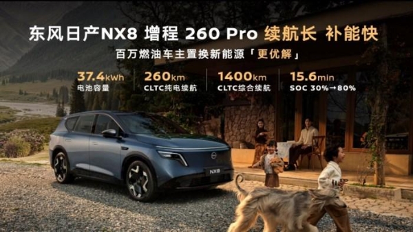 15万级合资燃油SUV颠覆者，东风日产NX8增程260Pro上市限时权益价15.99万元
