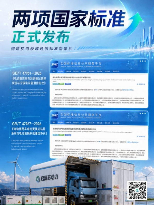 两项换电国标发布！电动商用车换电迈入标准化发展新阶段
