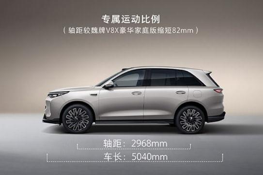 魏牌V8X运动版官图发布 提供曜黑型格运动套件