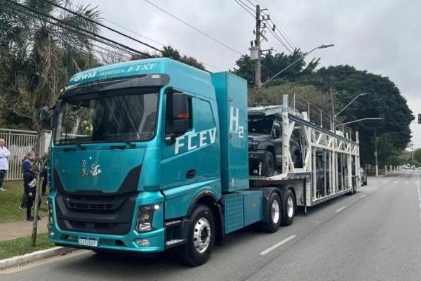 未势能源氢能重卡在巴西完成全链路示范运营