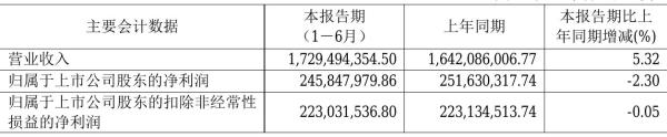 康尼机电2021年半年度净利2.46亿元 同比净利减少2.30%