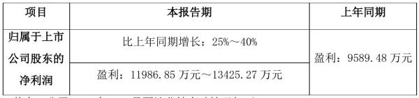 晨化股份2021年前三季度预计净利1.2亿元–1.34亿元 比上年同期增加25%–40%
