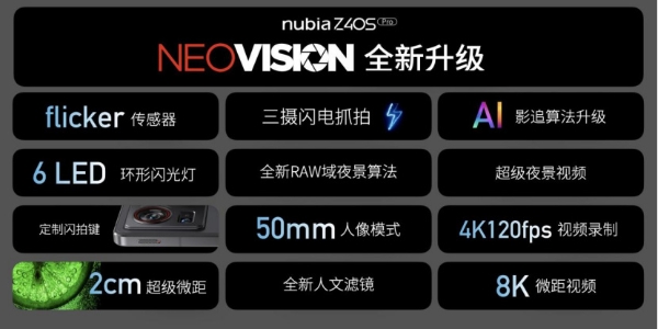 努比亚Z40S Pro发布：影像电竞齐发力，售价3399元起