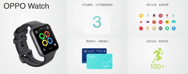 标配独立eSIM：OPPO Watch SE深灰版发布，售价999元起