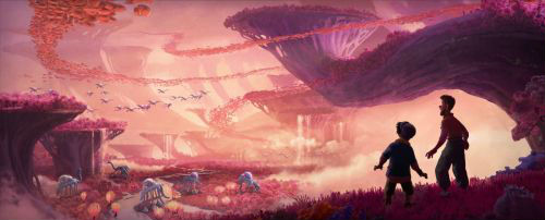 迪士尼公布奇幻探险类动画电影《奇异世界》概念艺术