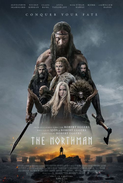 《北欧人》发布新海报 罗伯特艾格斯和主演安雅泰勒乔伊合作《诺斯费拉图》重拍版