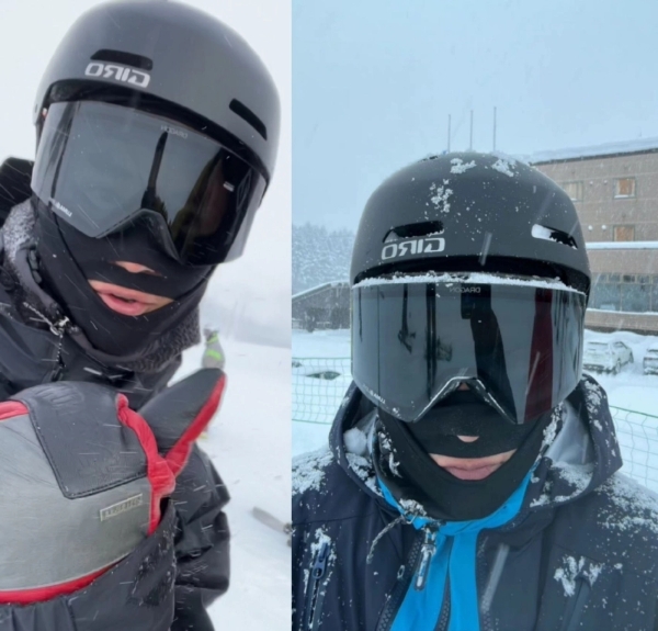 彭于晏北海道滑雪被偶遇 穿戴全套装备还是被认出