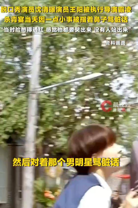 脱口秀演员曝王阳杀青宴被执行导演指着鼻子骂