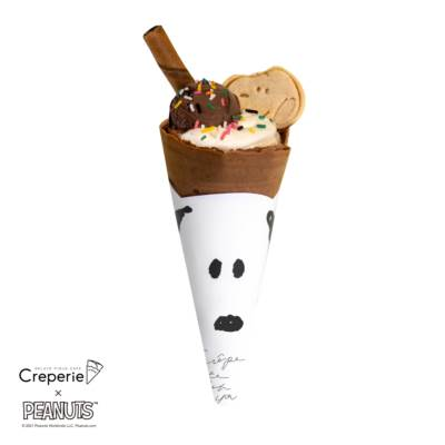gelato pique café推出史努比‧查理布朗可丽饼、搭配胡士托冰淇淋，还有帆布袋和保温瓶