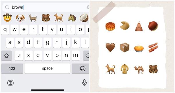 iPhone隐藏版Emoji表情符号颜色关键字快速搜索！超实用可爱小图，轻轻松松从图库跳出来！