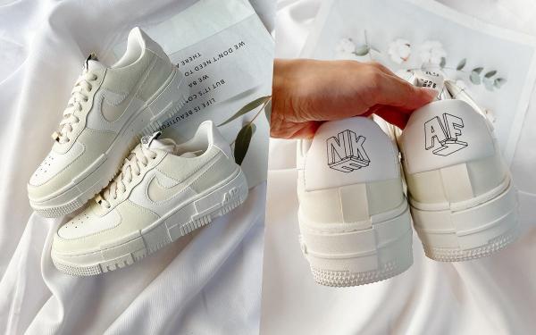 2021球鞋推荐 最美AF1就它！Nike Air Force 1爆款新色『盐系奶油』整理、微厚底腿变超细！