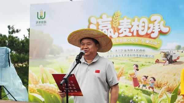 北京大兴瀛海镇“瀛”麦相承小麦丰收开镰 奏响农文旅融合新乐章