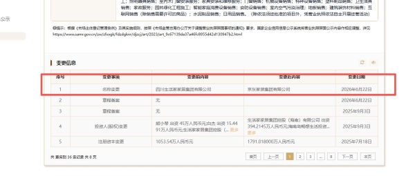 收购获批一年后，生活家更名“京东家装集团”