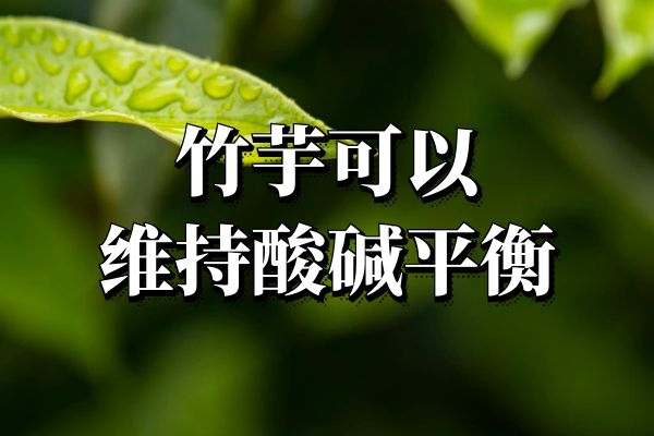 维持酸碱平衡