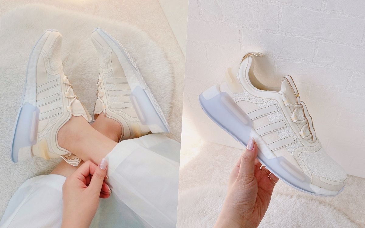 adidas超梦幻仙女球鞋！爱迪达最新「奶油色NMD_V3」女生限定款♥气质飚升、搭长裙洋装都太美！