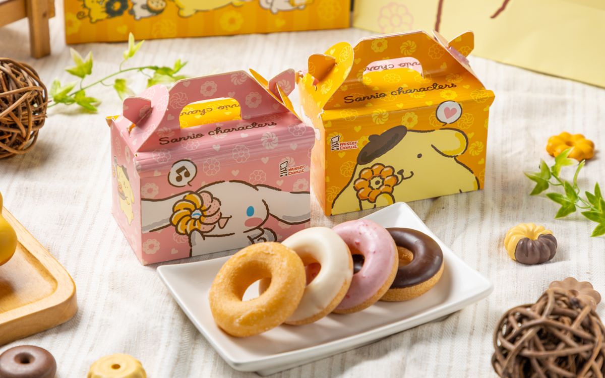 Mister Donut x三丽鸥「大耳狗、布丁狗」甜甜圈!5款起司甜甜圈同步限时登场