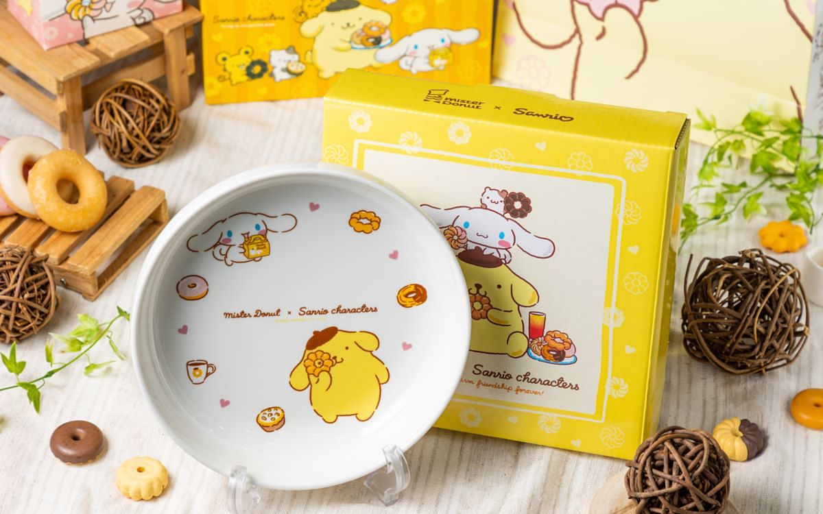 Mister Donut x三丽鸥「大耳狗、布丁狗」甜甜圈!5款起司甜甜圈同步限时登场