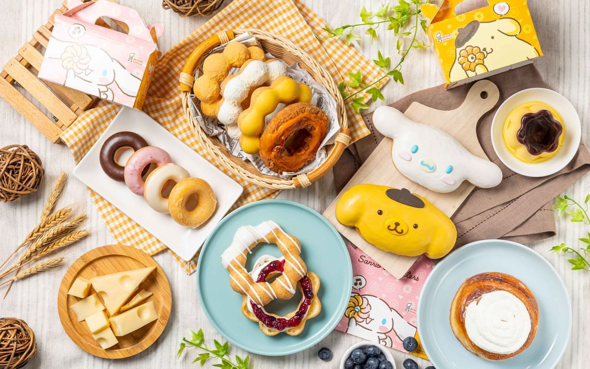 Mister Donut x三丽鸥「大耳狗、布丁狗」甜甜圈!5款起司甜甜圈同步限时登场