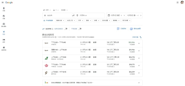 最便宜机票一搜就出现！「Google航班」功能 → 所有航空直接全比价、再也不用辛苦每家找！