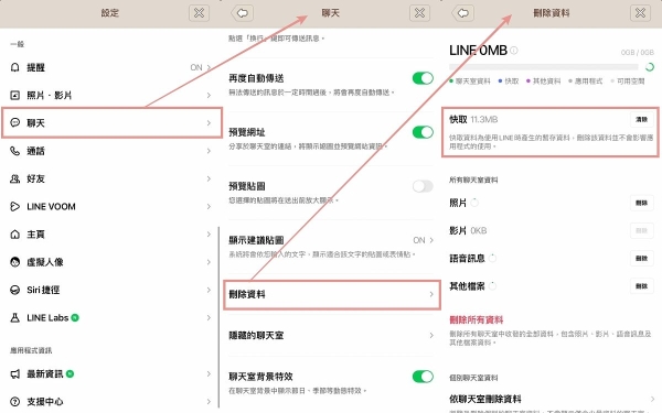 最佔空间的LINE APP整理技巧！超简单步骤一秒释出大容量、不误删资料，手机整理立马多1G超足够！