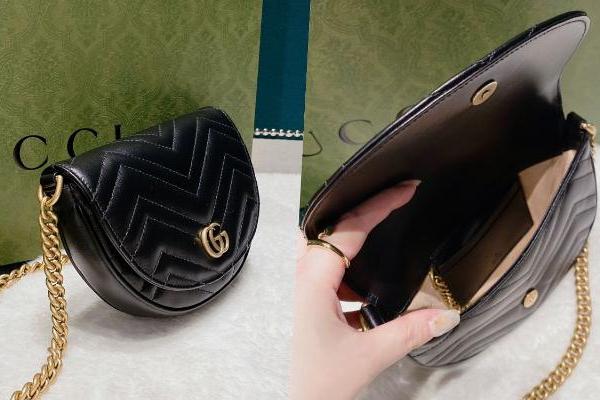 这款Gucci包包太可爱！经典款GG Marmont最新「迷你链条手袋」，手机钱包都能装，价格及图片一次看~