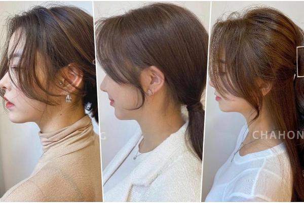 韩国女生全剪了小脸浏海比8字浏海更蓬松，绑发&各种发长通通超适合，脸型困扰一次击退！