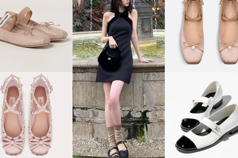 2024女生春夏流行趋势：名牌芭蕾舞鞋品牌推荐：miu miu、CHANEL、Dior梦幻又实用，韩星也超爱！