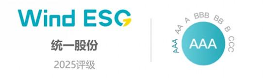 统一股份ESG评级从BBB跃升至AAA 排名行业第一