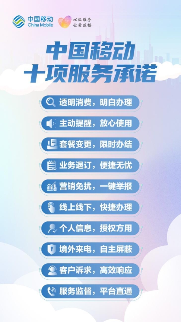民有所呼 我必有应 ——中国移动发布“三个一”服务举措 引领行业树立新风