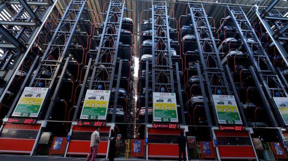 深圳伟创建成浙江最大规模垂直循环车库！ 