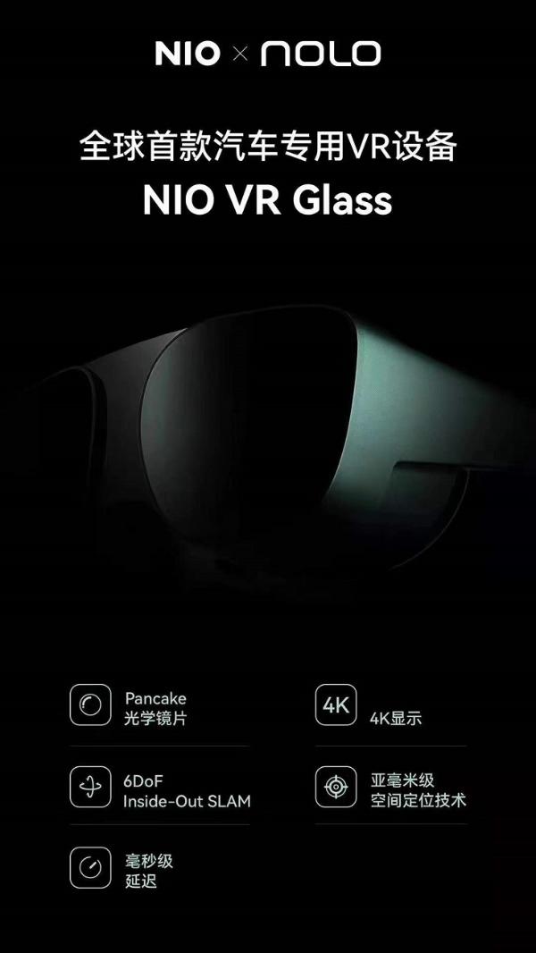 NIO Day 2021：蔚来联合NOLO推出全球首款汽车专用VR设备NIO VR Glasses