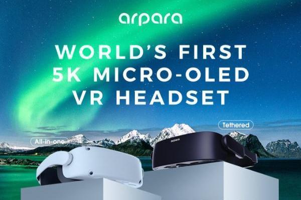 全球首款5K双Micro-OLED VR一体机 arpara AIO亮相Kickstarter