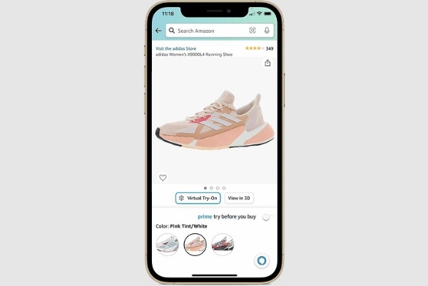 亚马逊推出AR「虚拟试穿鞋子」应用