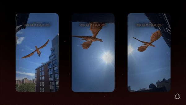 AR|“变身喷火龙”，「权力的游戏」前传AR Snapchat滤镜推出
