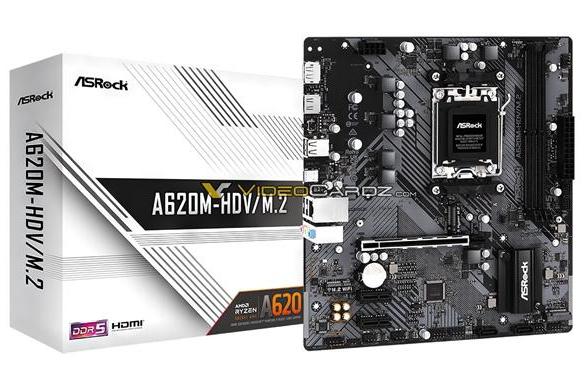 AMD入门级A620主板曝光：一马平川，双DDR5插槽