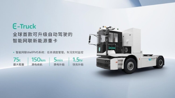 西井科技上海车展发布全球首款可升级智能网联新能源重卡E-Truck
