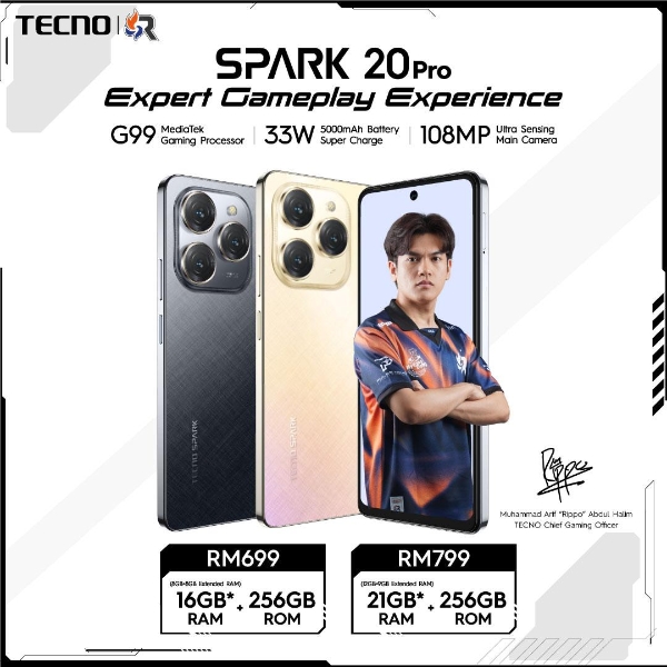 TECNO Spark 20 Pro发布：108MP主摄、Helio G99处理器、33W快充
