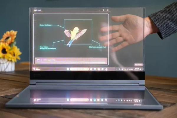 联想正式发布ThinkBook透明电脑：砍掉实体键盘，为创作者而生