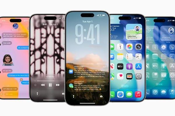 苹果iOS 26发布：全局液态玻璃