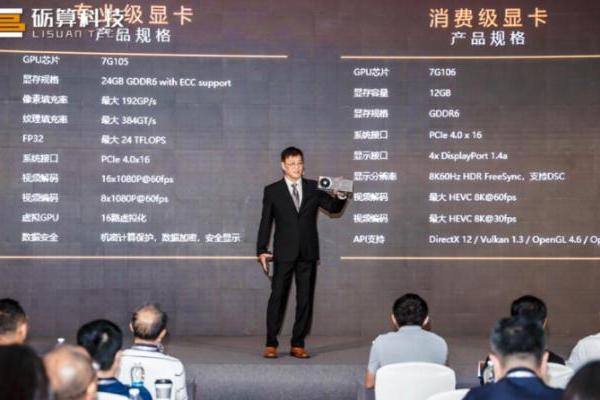 国产显卡能玩《黑神话》？砺算科技宣布明年正式开售7G100显卡