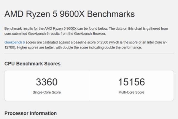 7500F的继任者来了！AMD锐龙5 9500F跑分曝光，6核12线程