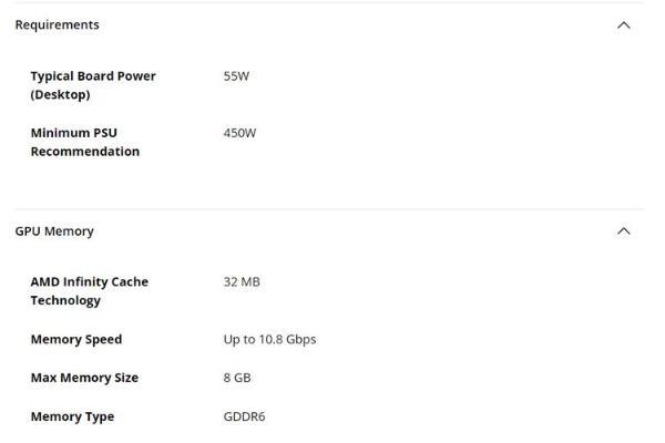 AMD悄然推出Radeon RX 7400显卡：8G显存，只有55W功耗