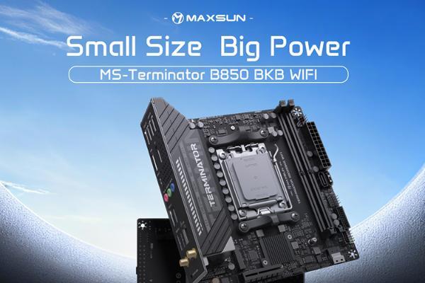 Mini-ITX玩家新玩具+1！铭瑄推出“终结者B850 BKB”显卡背插主板