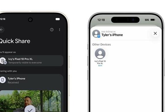 谷歌破壁成功！和苹果iPhone隔空互传将成安卓手机原生功能