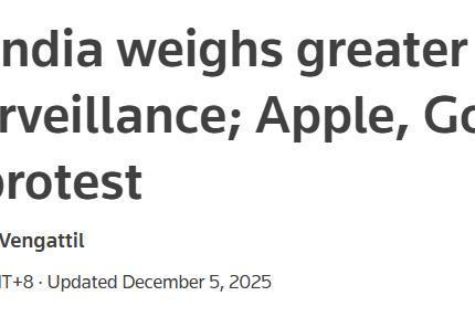 印度计划“全天候”激活手机定位追踪用户位置：苹果、谷歌与三星提出反对