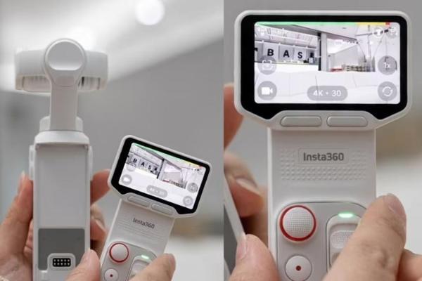 大疆Pocket 4P的劲敌！影石Insta360 Luna Ultra曝光，可拆卸屏幕亮了