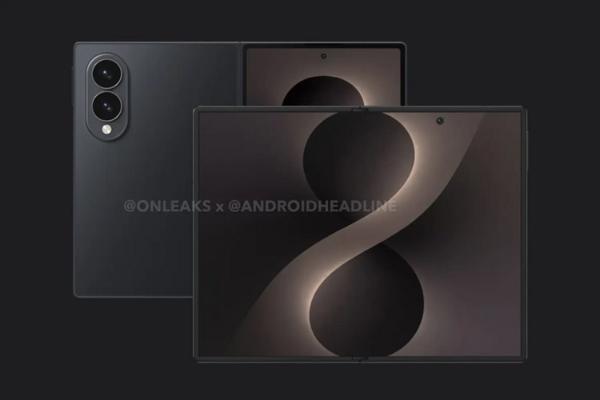 吃个饭竟泄密？三星阔折叠Galaxy Z Fold 8真机曝光