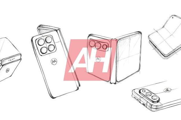Motorola宽屏折叠屏手机设计草图曝光