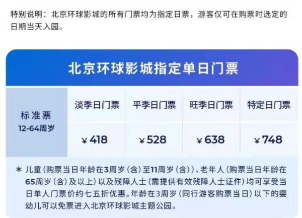 北京环球度假区票价公布 9月14日起正式向公众发售