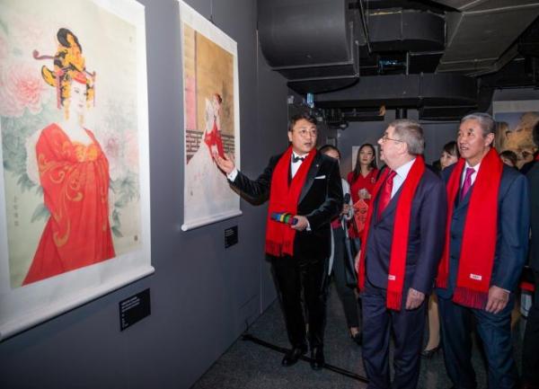 艺术 | 青年画家崔景哲荣获“顾拜旦奖章”2022冬奥会绚烂中国红